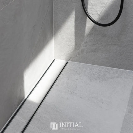 Bathroom Slimline Tile Insert Floor Grate Midnight 1000~5600mm