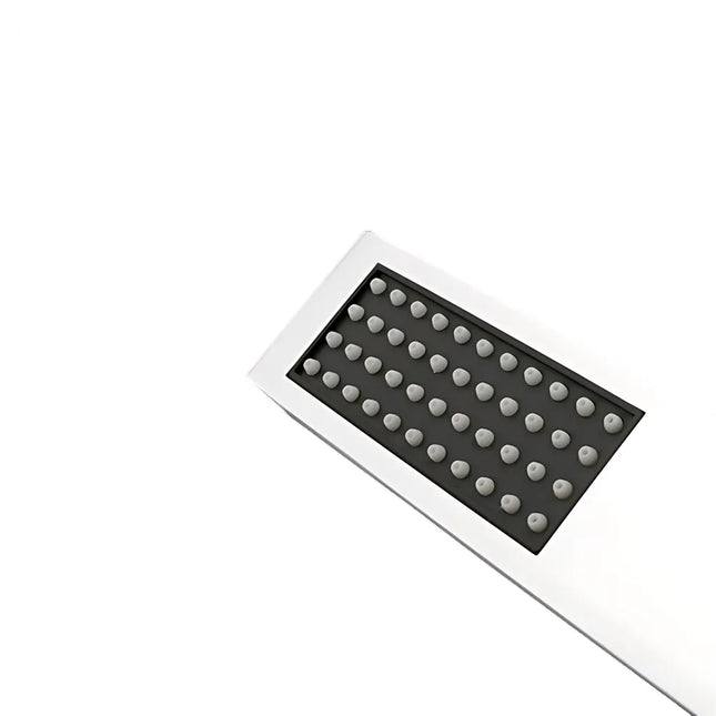 Square Brass 15mm Deep Handheld Shower Head Chrome ,
