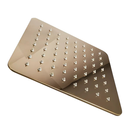 8" Square Super Slim Rainfall Shower Head 200mm Rose Gold ,