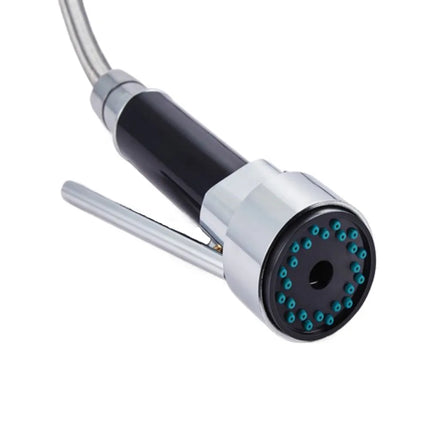 Kitchen Round Spring Commercial Double Spout Sink Chrome Mixer ,