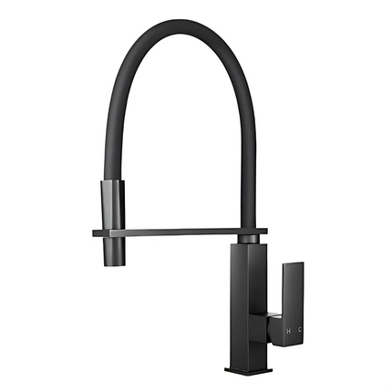 Kitchen Square Matt Black 360° Swivel Sink Mixer ,