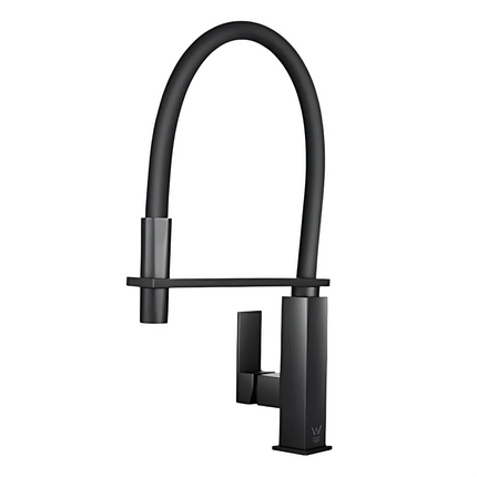 Kitchen Square Matt Black 360° Swivel Sink Mixer ,