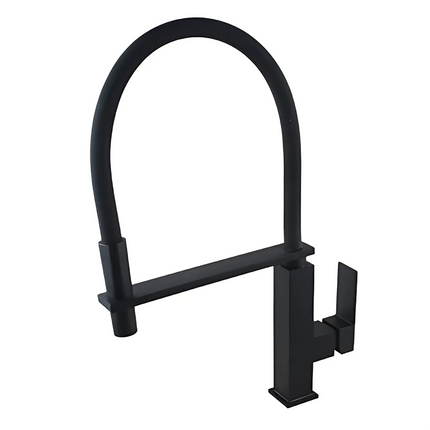 Kitchen Square Matt Black 360° Swivel Sink Mixer ,