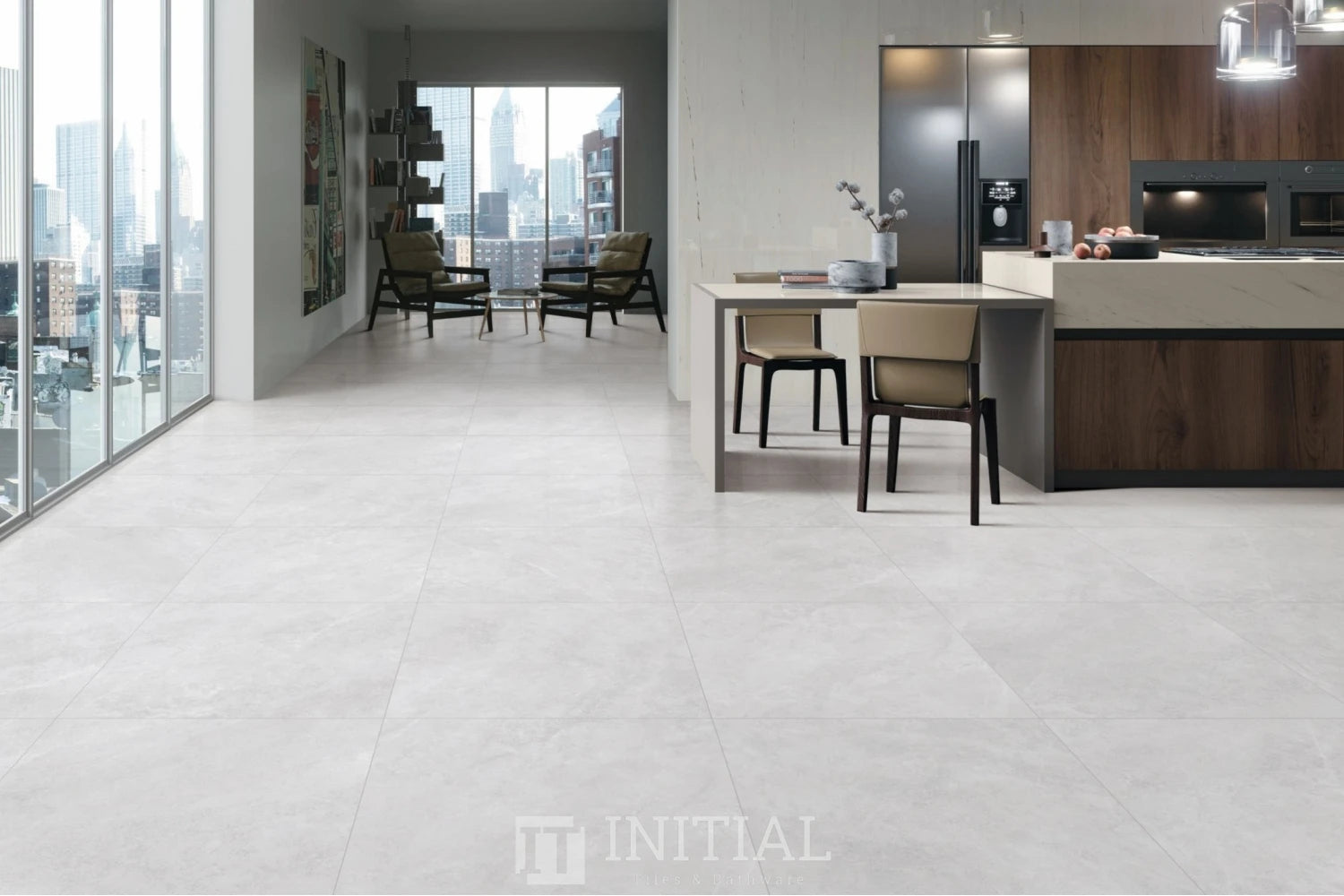 Marble Look Tile Iconic Grey Polished 600X600 ,
