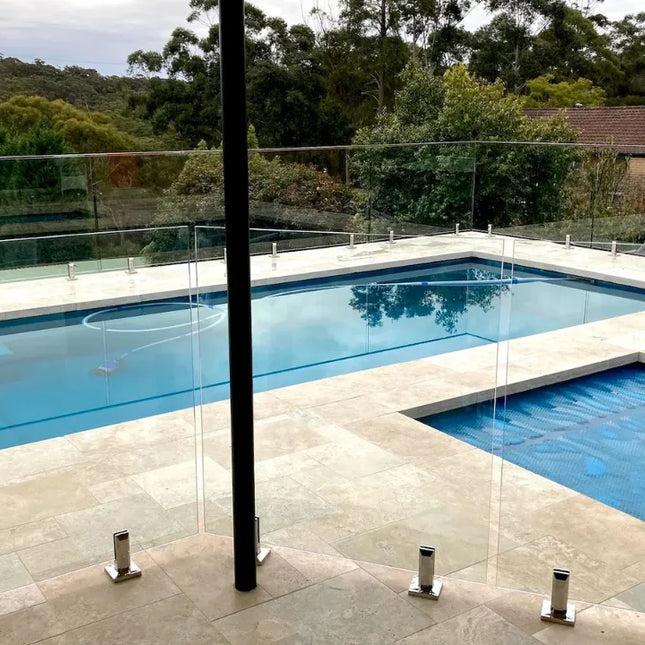 Outdoor Stone Ivory Travertine Tumbled Drop Edge 610X406X40/20 ∣ 610X406X70/30mm