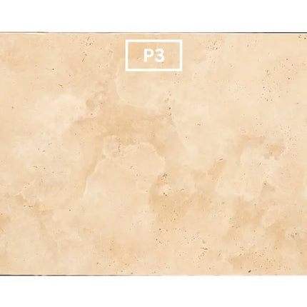 Outdoor Stone Ivory Travertine Tumbled Paver 610X406X30mm