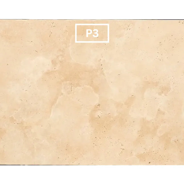Outdoor Stone Ivory Travertine Tumbled Tile 610X406X12mm