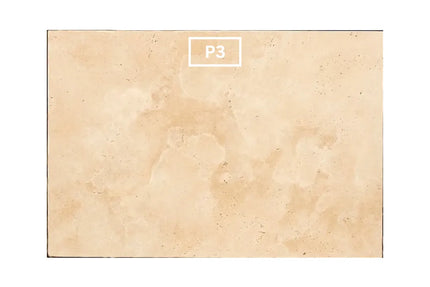 Outdoor Stone Ivory Travertine Tumbled Tile 610X406X12mm