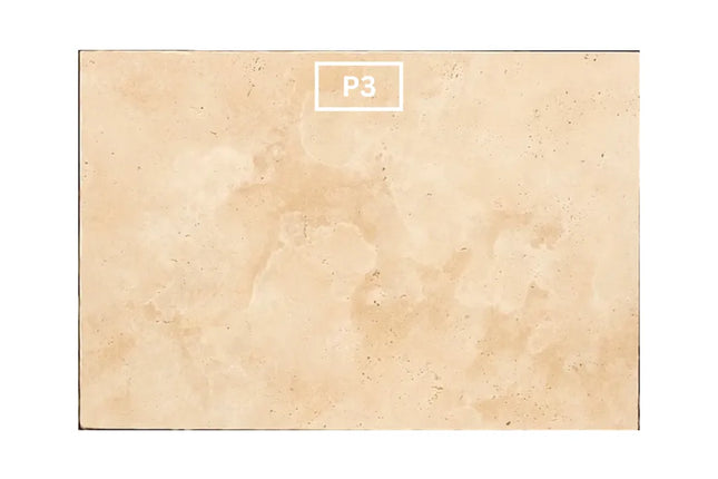 Outdoor Stone Ivory Travertine Tumbled Paver 610X406X30mm