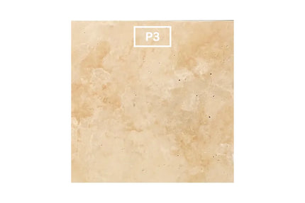 Outdoor Stone Ivory Travertine Tumbled Tile 406X406X12mm