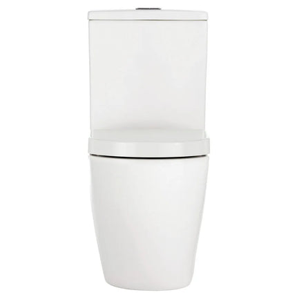 Fienza Koko Back-to-Wall Toilet Suite Tornado Rimless Ultra Quiet Flush Gloss White ,