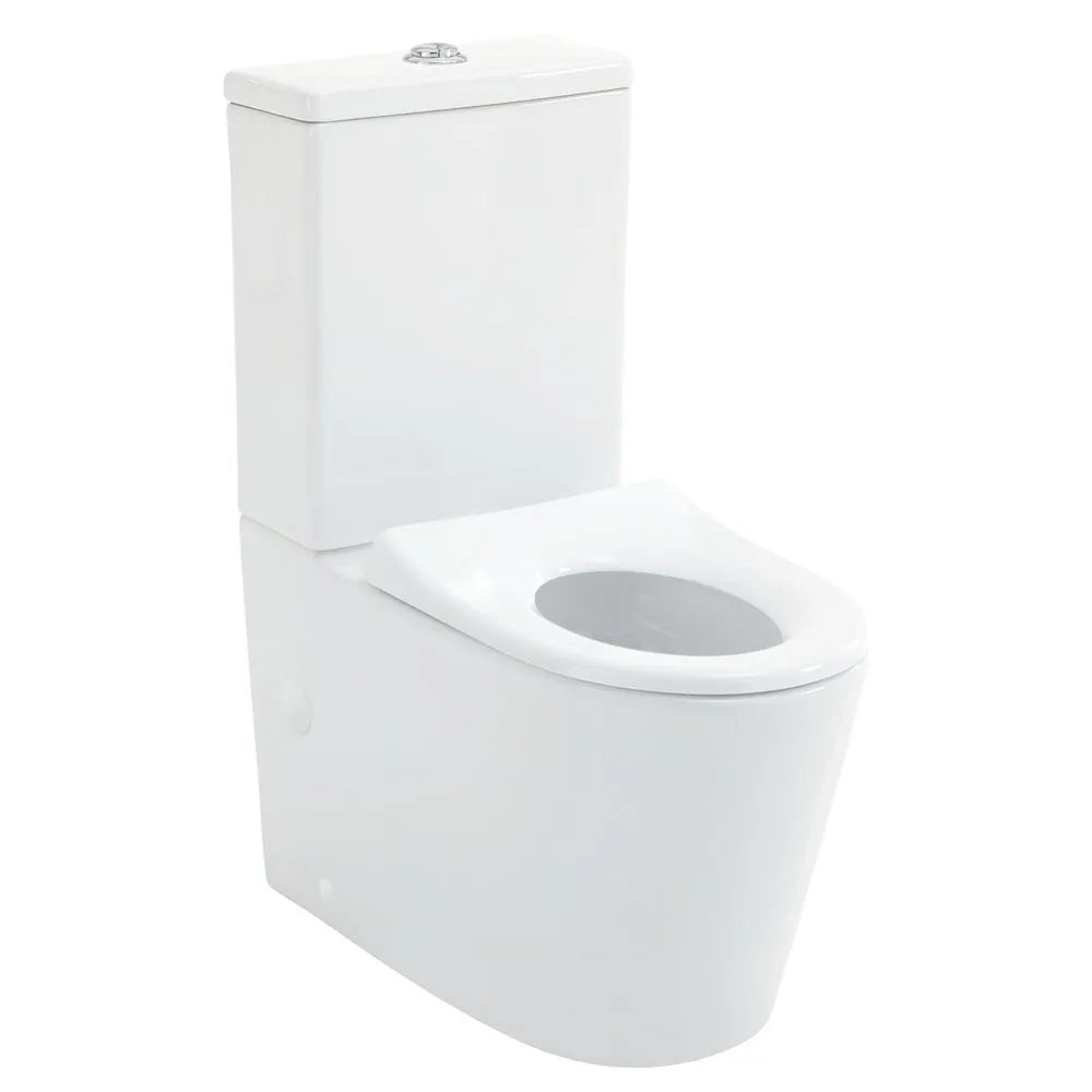 Fienza Isabella Junior Back-to-Wall Toilet Suite Tornado Rimless with Anti-Vandal Kit ,