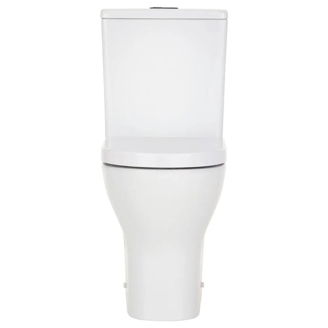 Fienza Tono Back-to-Wall Toilet Suite Tornado Rimless Ultra Quiet Flush Gloss White ,