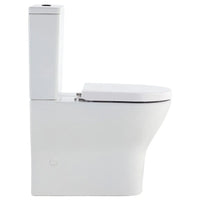 Fienza Tono Back-to-Wall Toilet Suite Tornado Rimless Ultra Quiet Flush Gloss White ,