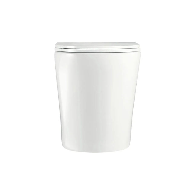 Fienza Aluca Wall Faced Toilet Suite, Gloss White, Slim Seat