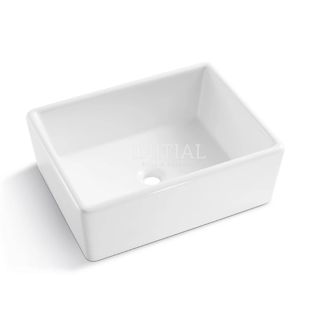 Fermentale Ceramic Gloss White Kitchen Sink, Single Bowl, 530X400X200 ,