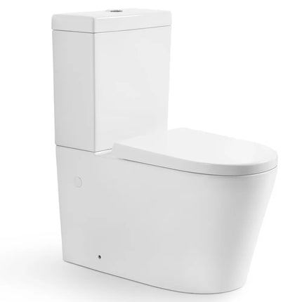 Stella Rimless Back to Wall Toilet Suite Gloss White 710x390x830 ,