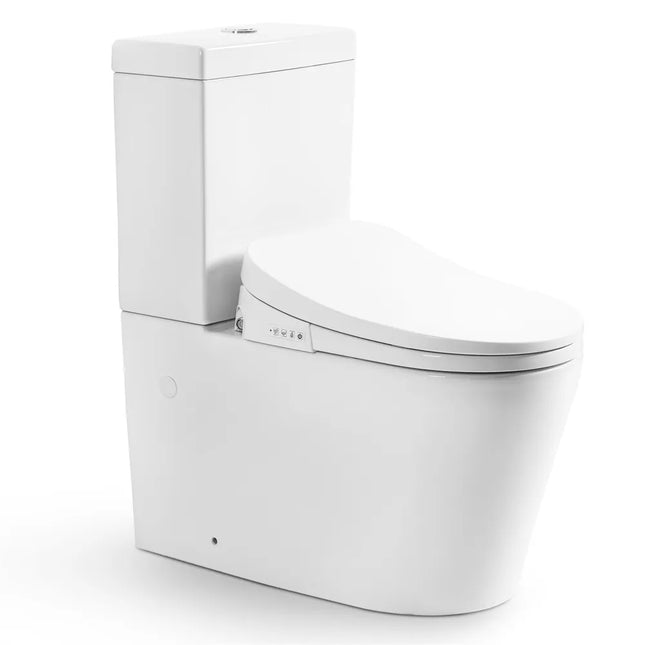 Stella Rimless Back to Wall Toilet Suite With Smart Seat Gloss White 710x390x830 ,