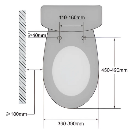 Stella Rimless Back to Wall Toilet Suite With Smart Seat Gloss White 710x390x830 ,