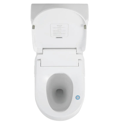 Zeus Tornado Rimless Back to Wall Toilet Suite With Smart Seat Gloss White 655X380X870 ,