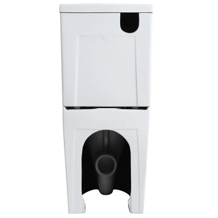 Zeus Tornado Rimless Back to Wall Toilet Suite With Smart Seat Gloss White 655X380X870 ,