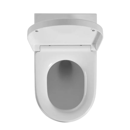 Elvera Tornado Flush Wall Faced Floor Pan Toilet Gloss White 630X365X445