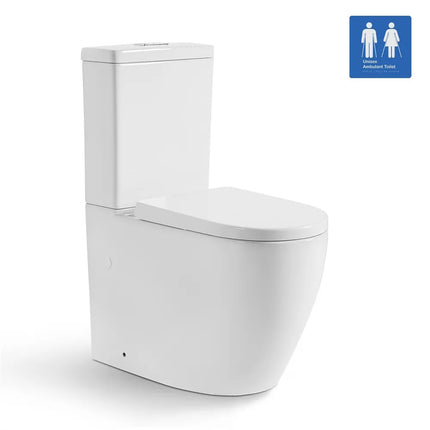 Alice Rimless Junior Toilet Suite Gloss White 595X335X770 ,