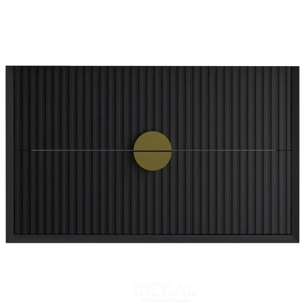 Nogi Black 750 Wall Hung Cabinet Double Drawer 740X460X550 ,