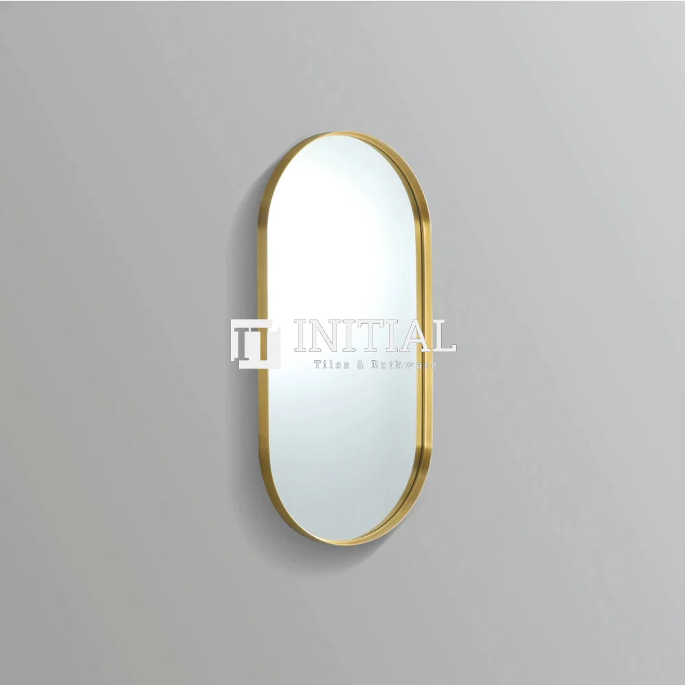 Olivia 450 Gold Framed Oval Mirror , Default Title