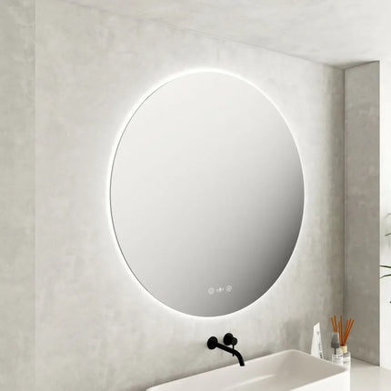 Lorna LED Round Mirror 600/750/900mm with Adjustable LED Lighting