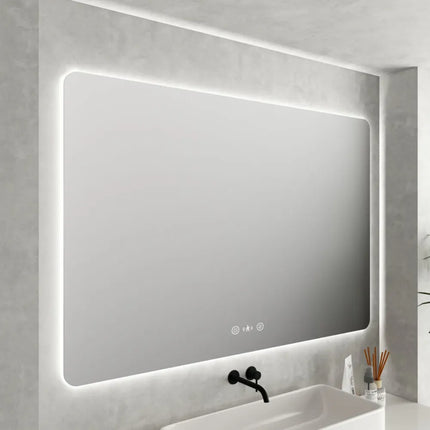 Lorna LED Rectangular Mirror 600X750/900X750/1200X750mm with Adjustable LED Lighting