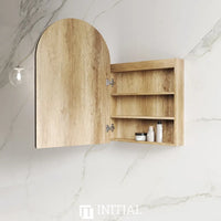 Otti LED Arch Shaving Cabinet 900X600, Natural Oak ,