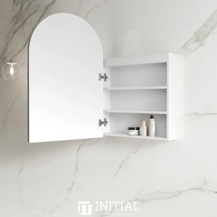 Otti LED Arch Shaving Cabinet 900X600, Matte White ,