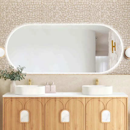 Otti Massa LED Frameless Mirror Oval 900-1800X600/750