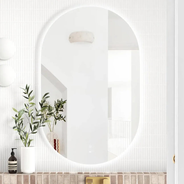 Otti Massa LED Frameless Mirror Oval 900-1800X600/750