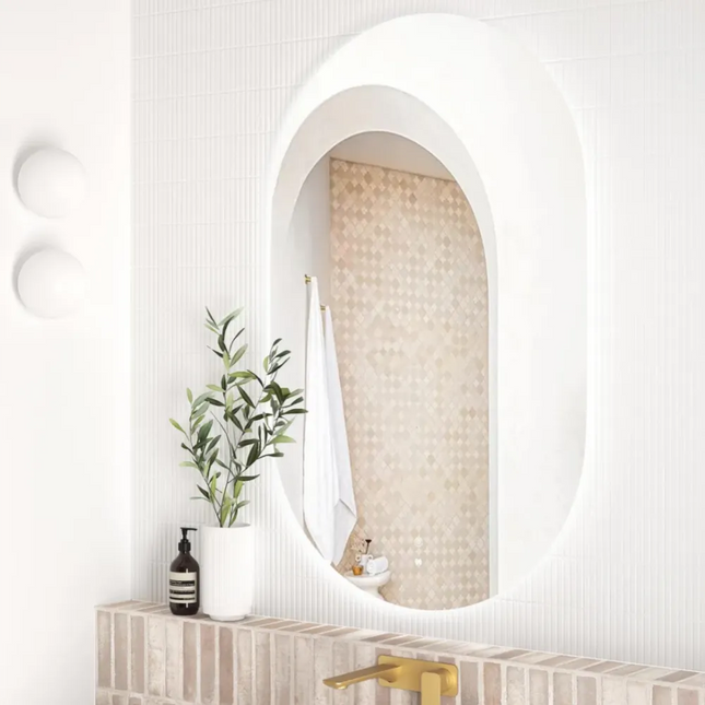 Otti Massa LED Frameless Mirror Oval 900-1800X600/750