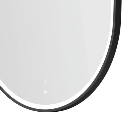 Otti Massa LED Black Frame Mirror Oval 900-1800X600/750