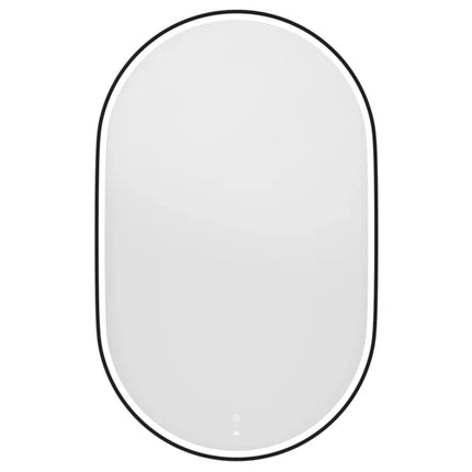 Otti Massa LED Black Frame Mirror Oval 900-1800X600/750