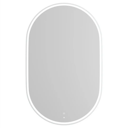 Otti Massa LED White Frame Mirror Oval 900-1800X600/750