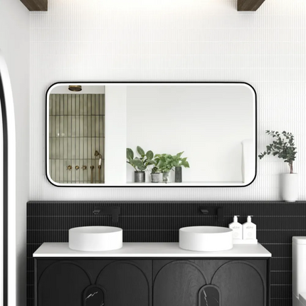 Otti Newport LED Frame Mirror Soft Rectangle 900X600/1500X750 Matte Black