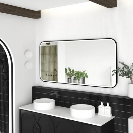 Otti Newport LED Frame Mirror Soft Rectangle 900X600/1500X750 Matte Black