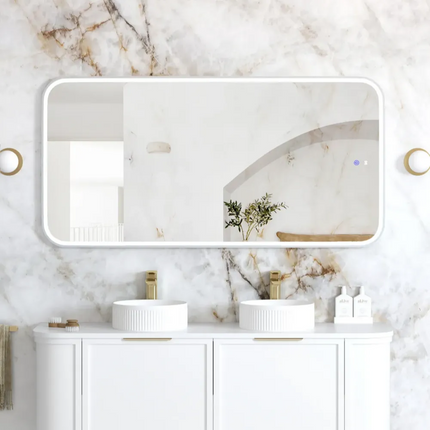 Otti Newport LED Frame Mirror Soft Rectangle 900X600/1500X750 White