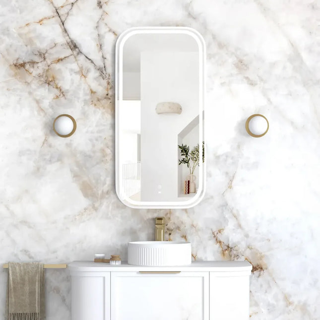 Otti Newport LED Frame Mirror Soft Rectangle 900X450 White