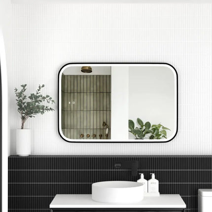 Otti Newport LED Frame Mirror Soft Rectangle 900X600/1500X750 Matte Black