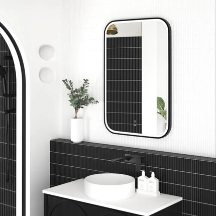Otti Newport LED Frame Mirror Soft Rectangle 900X600/1500X750 Matte Black