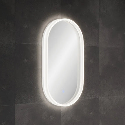 Sansa Pill LED Framed Mirror, 535 x 940 mm