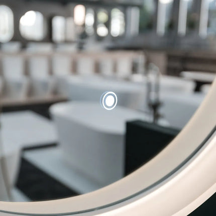 Fienza Sansa Round LED Framed Mirror, 2 Sizes