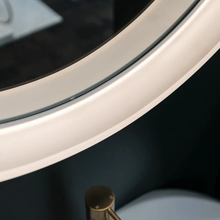 Fienza Sansa Round LED Framed Mirror, 2 Sizes