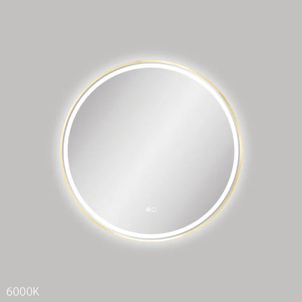 Fienza Reba LED Framed Mirror Brass Gold , 700mm