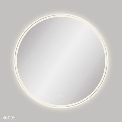 Fienza Reba LED Framed Mirror Matte White ,